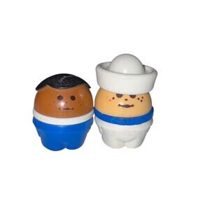 Vintage 2 Little Tikes Toddle Tots Chunky People Figures Sailor African American